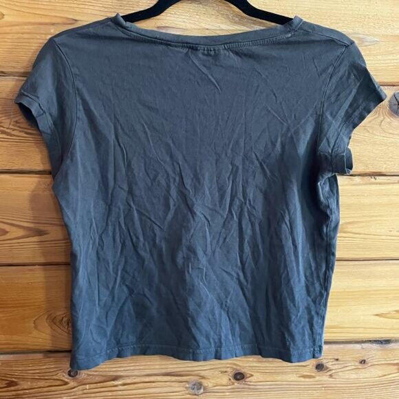Cheap Monday Grey High Neck Classic T Shirt Size: XS - Picture 4 of 6